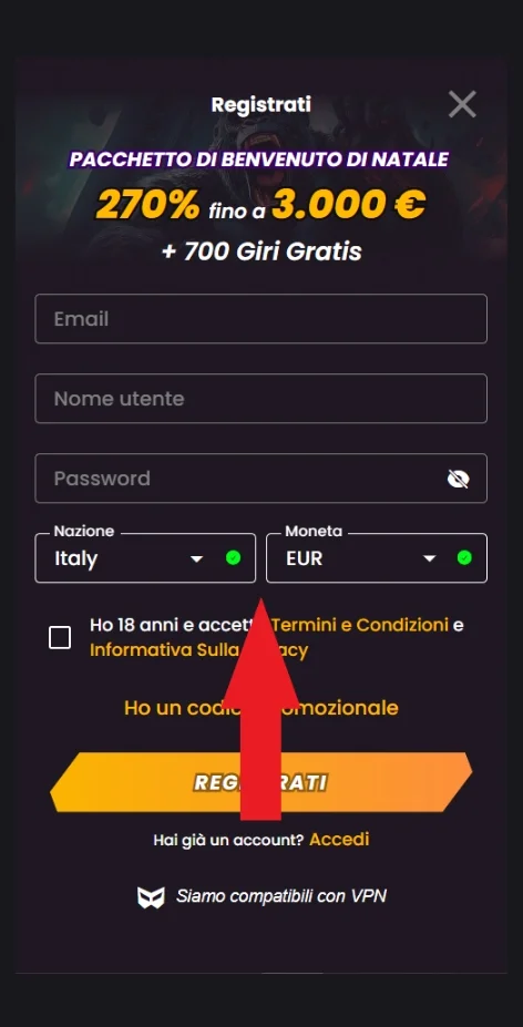 Presentati nei casinò