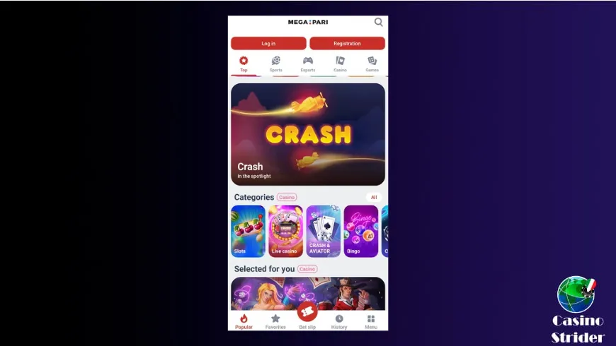 App del casinò e interfaccia mobile