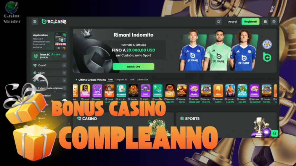 BCgame Bonus Compleanno