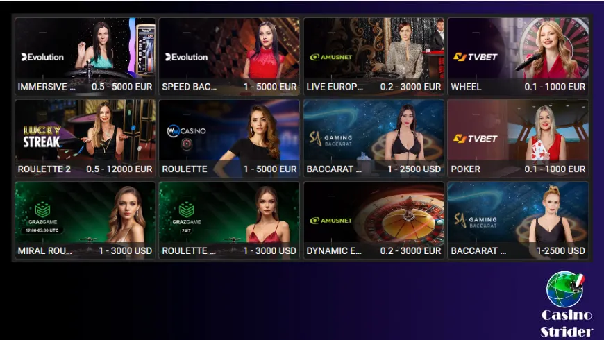 Casinò online live