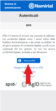 Completa l’autorizzazione SPID