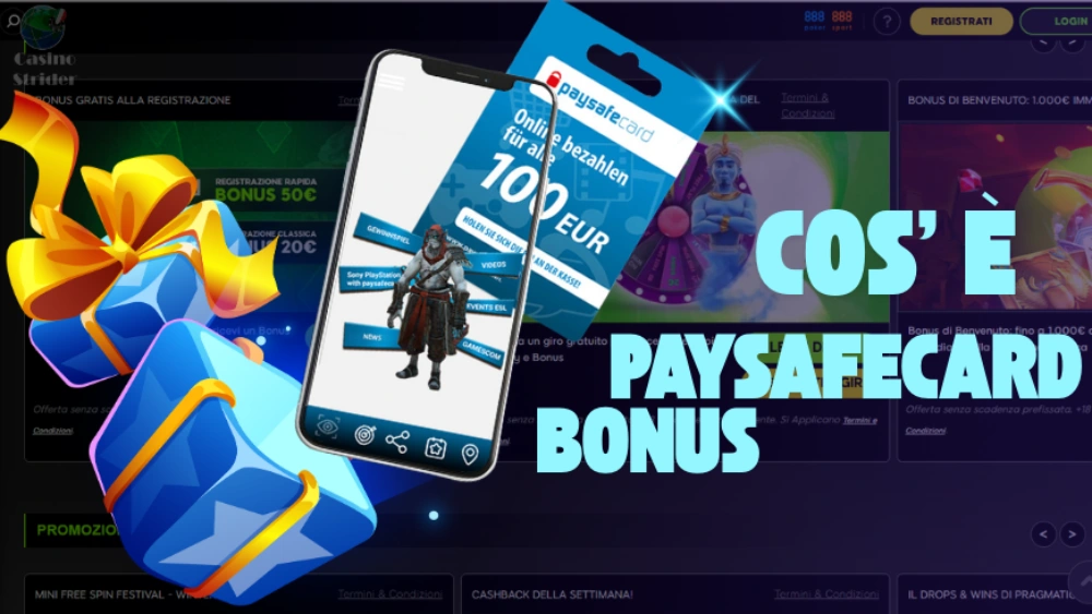 Cos'è PaySafeCard casino bonus
