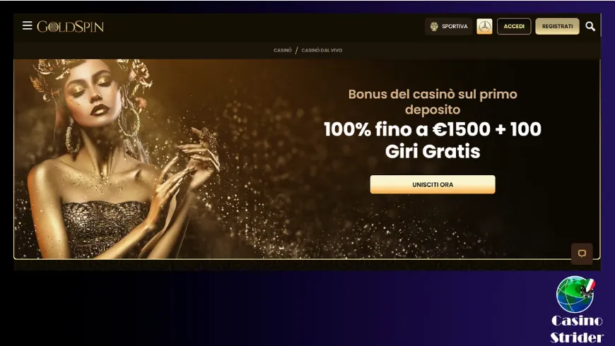 Dati principali GoldSpin Casino