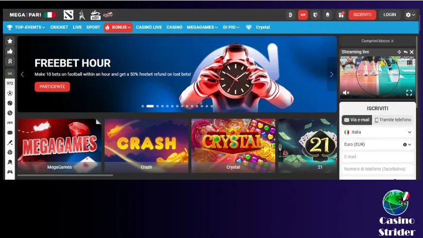 Megapari Casino in breve