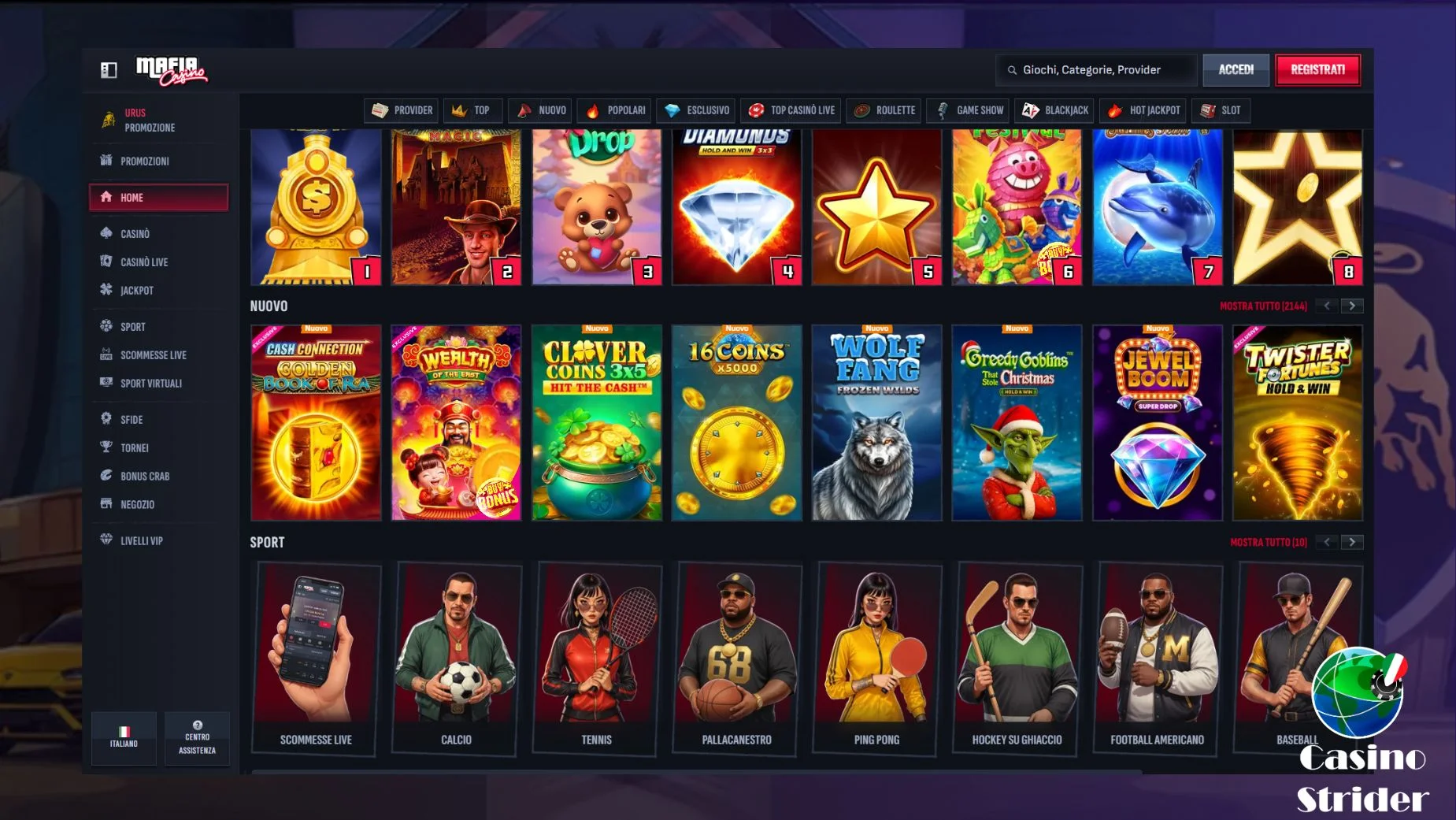 I migliori giochi del online casinò Mafia