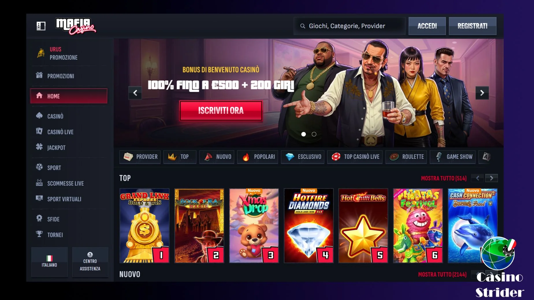 Recensione generale Mafia Casino