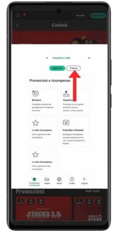 Vai alla sezione cassa