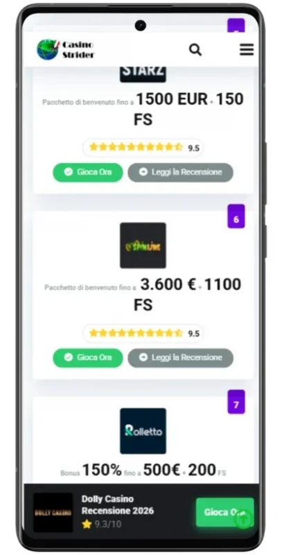 vai su un casino online