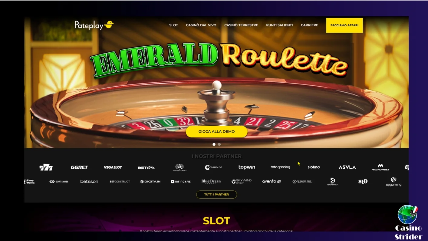 Informazioni sul provider Pateplay