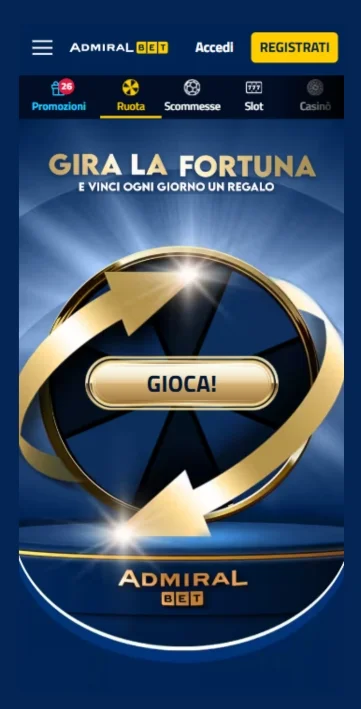 Attiva la ruota offerta