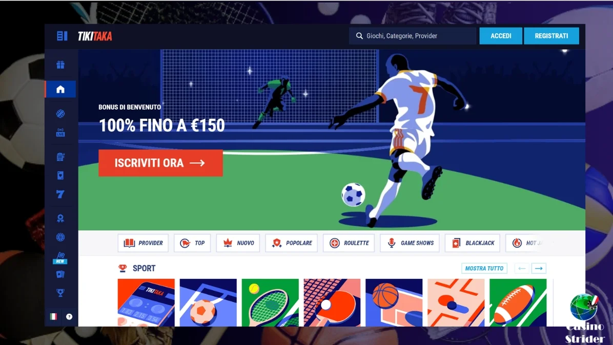 Dettagli fondamentali su Tikitaka Casino