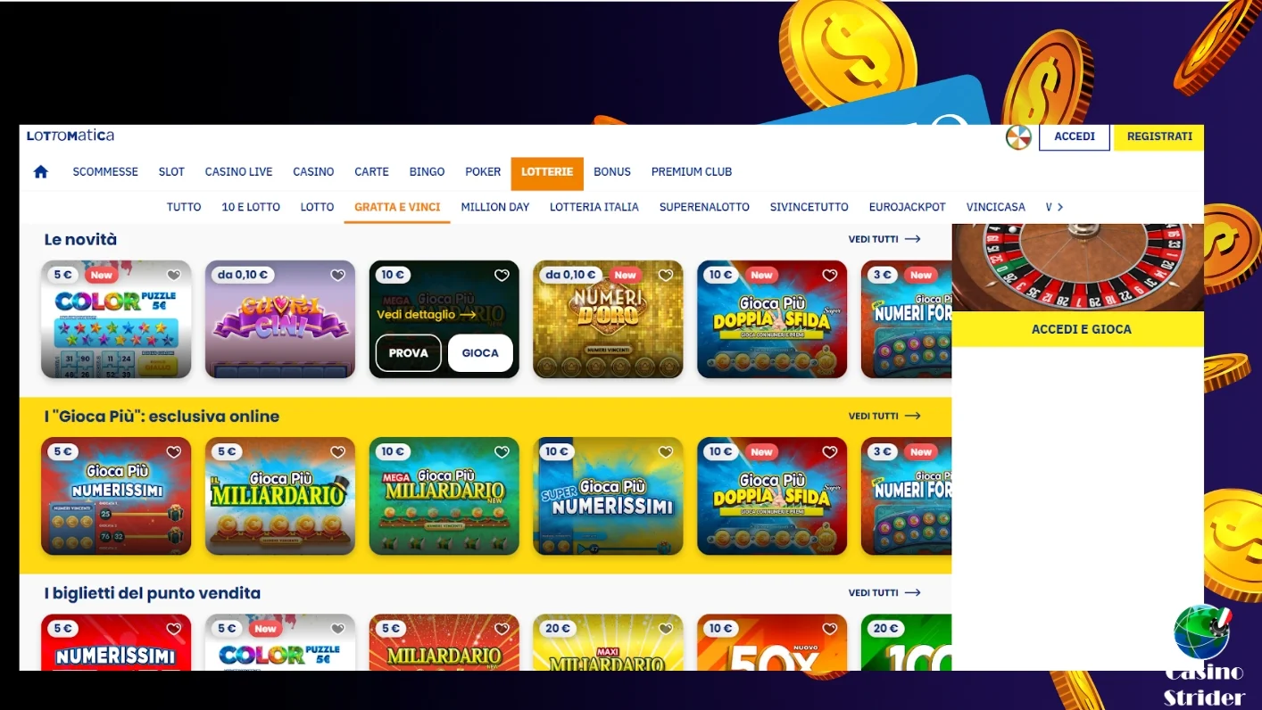 Lottomatica gratta e vinci