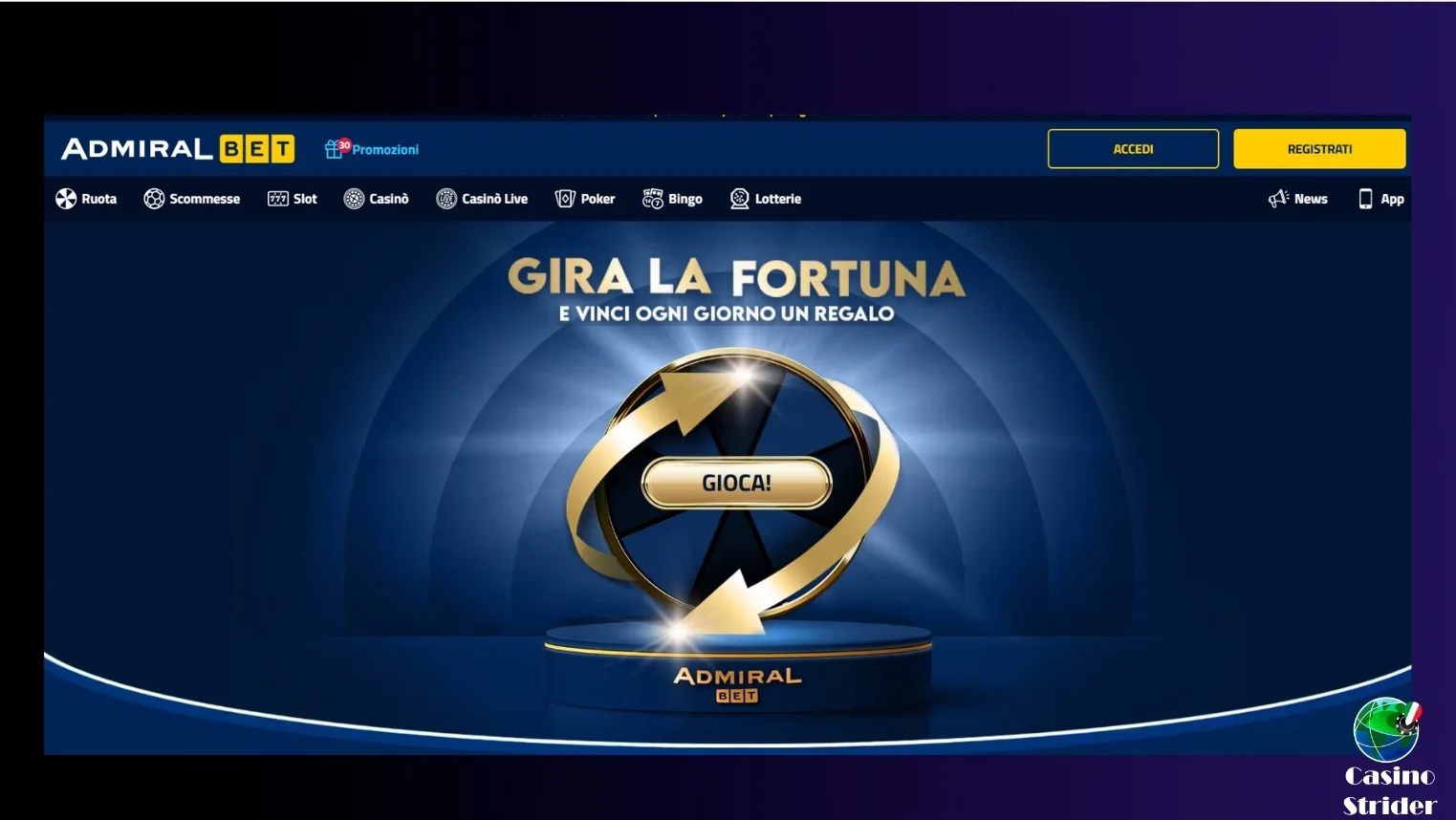 Mega Ruota del Fortuna AdmiralBet