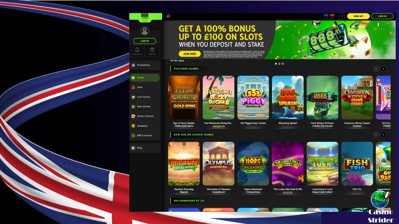 888casino Online Inglesi lista 2026