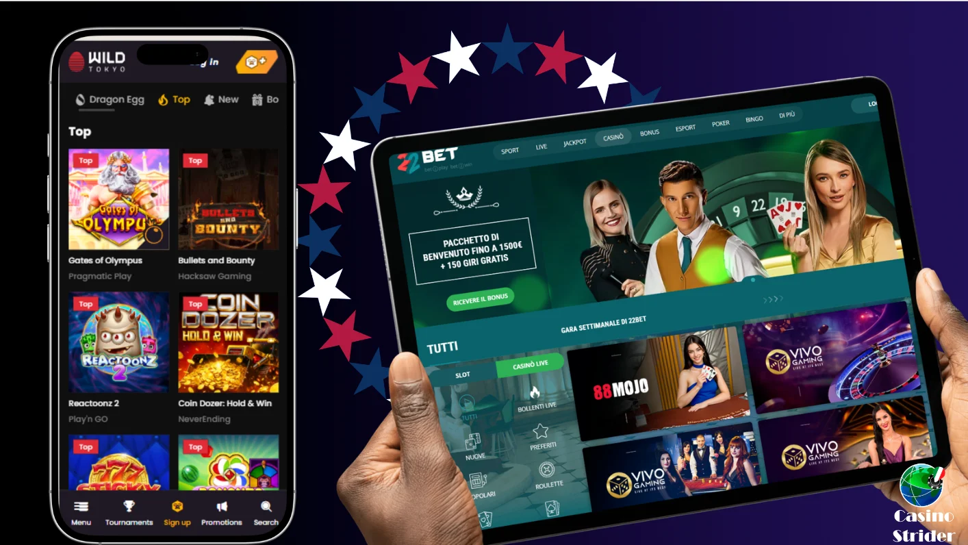 Casinò americani su mobile per italiani