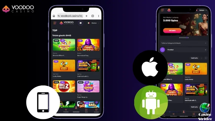 App e versione mobile Voodoo
