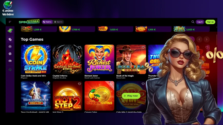 Giochi su Spinmama Casino