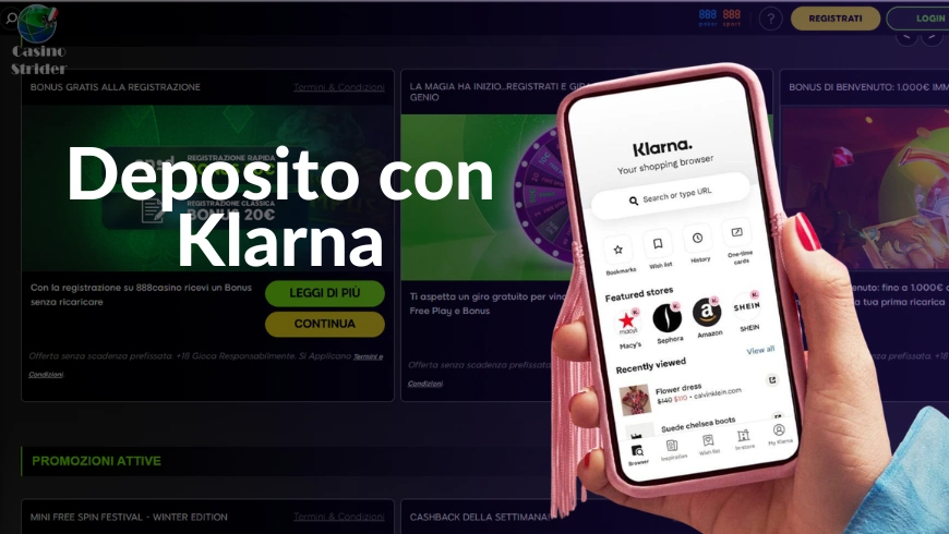 Deposito con Klarna