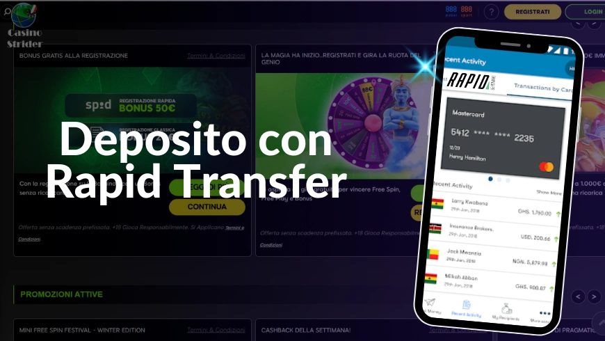 Deposito con Rapid Transfer