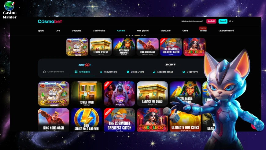 Giochi su Cosmobet