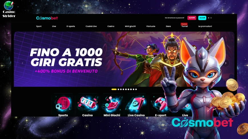 Punti chiave su Cosmobet casino
