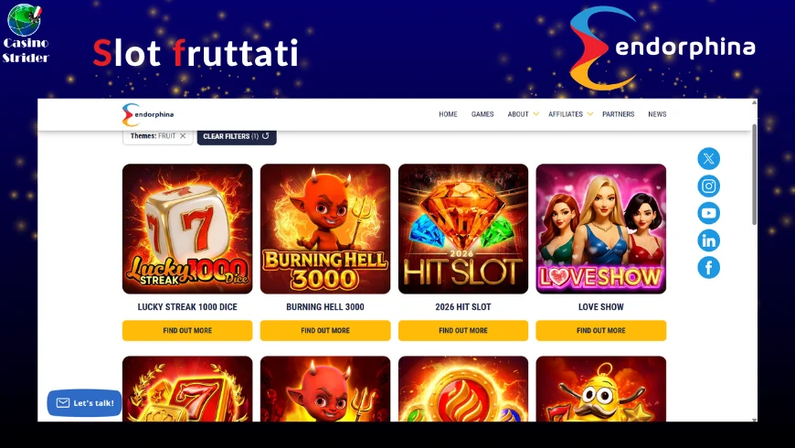 Slot fruttati e classici Endorphina