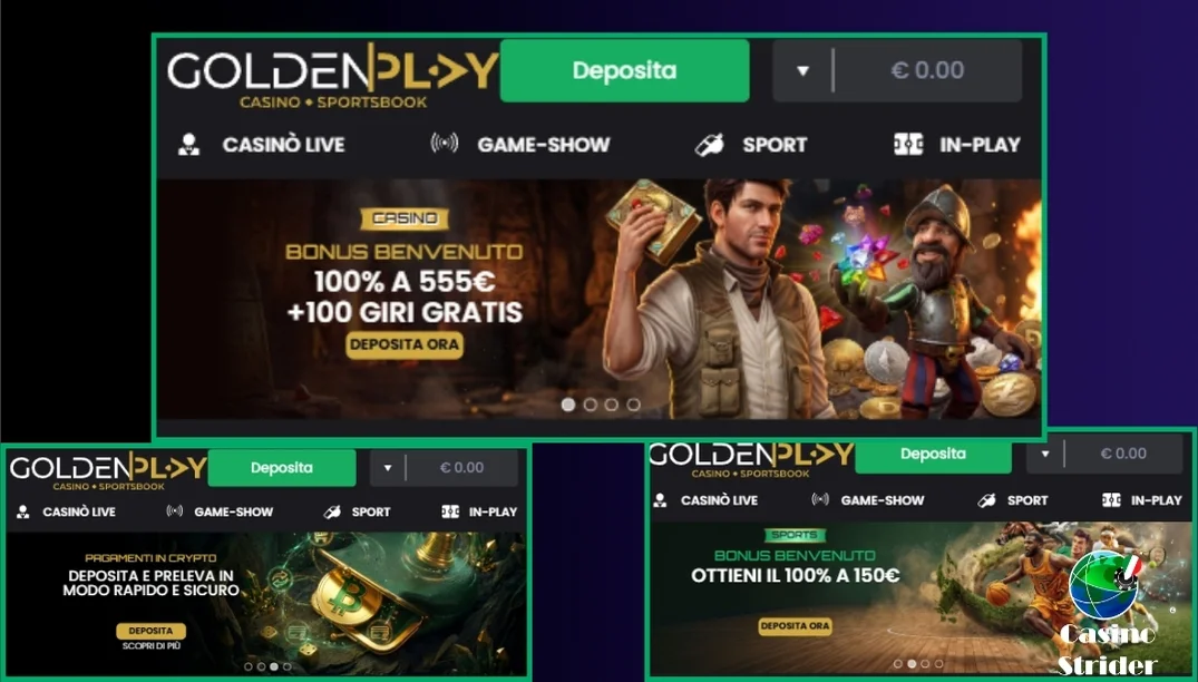 Bonus GoldenPlay Casino