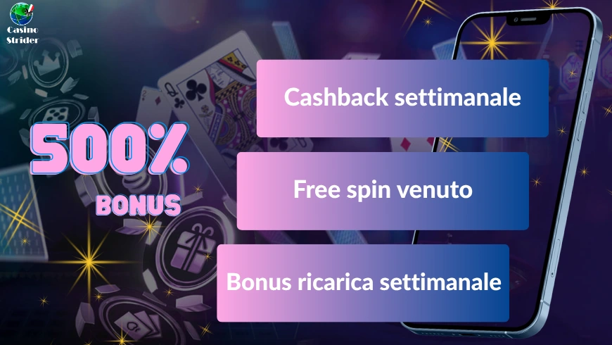 Tipi di bonus 500%